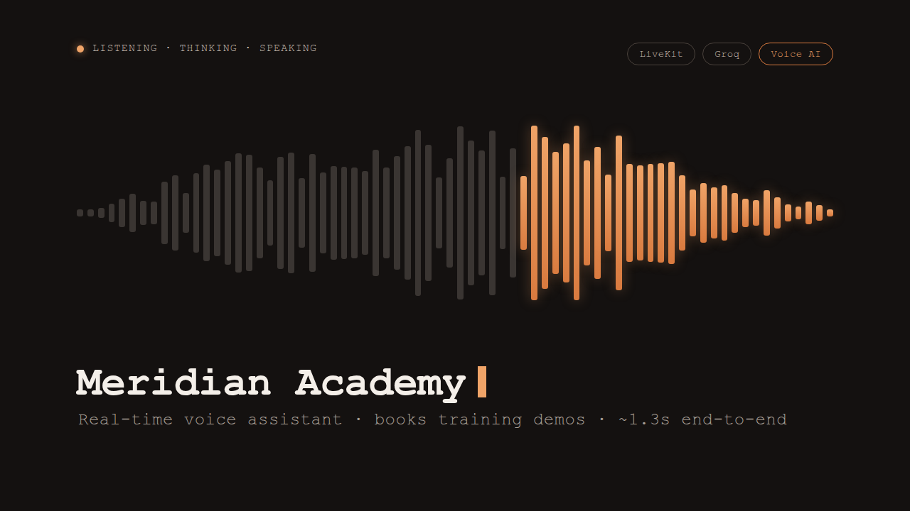 Meridian Academy Voice Assistant